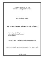 Xây dựng hệ thống hỗ trợ học tập hỗn hợp