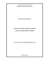 Ứng dụng webgis trong hệ thống giám sát bệnh truyền nhiễm 