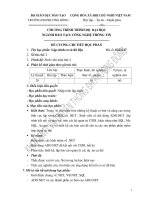 Đề cương chi tiết học phần Lập trình cơ sở dữ liệu (Trường đại học Phương Đông)