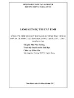 NÂNG CAO HIỆU QUẢ DẠY HỌC BẰNG SỬ DỤNG TÌNH HUỐNG CÓ VẤN ĐỀ TRONG DẠY SINH HỌC LỚP 12