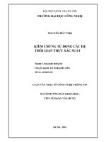 Kiểm chứng tự động các hệ thời gian thực xác suất 