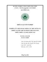Nghiên cứu một số đặc điểm cấu trúc rừng tự nhiên tại tiểu khu 48 thuộc khu bảo tồn thiên thiên văn hóa đồng nai 