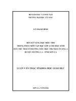 Rèn kỹ năng đọc hiểu thơ qua phân môn tập đọc lớp 4 cho học sinh dân tộc thái trường tiểu học thị trấn ít ong a, huyện mường la, tỉnh sơn la 