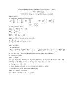 BÀI KIỂM TRA CHẤT LƯỢNG ĐẦU NĂM HỌC