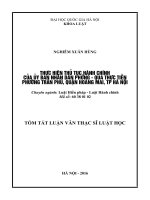 Thực hiện thủ tục hành chính của ủy ban nhân dân phường   qua thực tiễn phường trần phú, quận hoàng mai, TP hà nội 