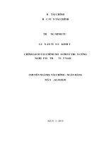 CHÍNH SÁCH TÀI CHÍNH NHẰM PHÁT TRIỂN CÔNG NGHIỆP HỖ TRỢ Ở VIỆT NAM
