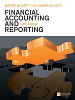 Financial accounting and reporting thirteenth edition by barry elliott and jamie elliott 