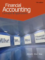 Financial accounting 11e by albrecht and stice 