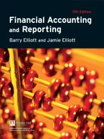 Financial accounting and reporting international edition 11th edition by barry elliott and jamie elliott 