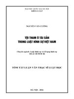 Tội tham ô tài sản trong luật hình sự VN 
