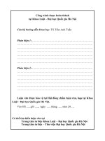 đại diện theo pháp luật của đương sự trong tố tụng dân sự việt nam 