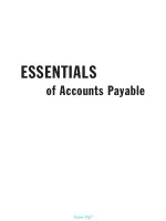 Essentials of accounts payable by mary s schaeffer 