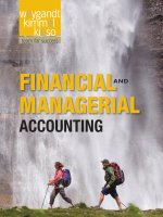 Financial and managerial accounting by weygandt kimmel and kieso