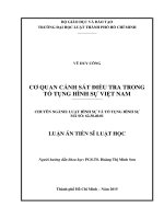 Cơ quan Cảnh sát điều tra trong tố tụng hình sự Việt Nam