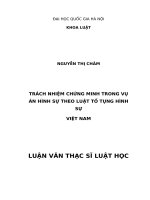 Trách nhiệm chứng minh trong vụ án hình sự theo luật tố tụng hình sự việt nam