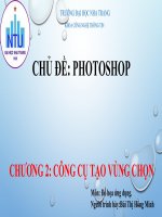 Bài giảng photoshop chương 2   bùi thị hồng minh 