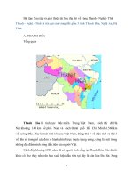 Sưu tập và giới thiệu tài liệu địa chí về vùng Thanh  Nghệ  Tĩnh