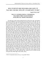 Dạy học cho học sinh lớp 1 có khó khăn về đọc