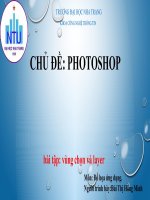 Bài giảng photoshop chương 3   bùi thị hồng minh 