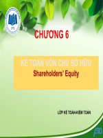 Bài giảng kế toán tài chính i chương 6   đh kinh tế TP HCM 