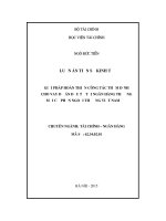 Giải pháp hoàn thiện công tác thẩm định cho vay dự án đầu tư tại NHTM cổ phần Ngoại thương Việt Nam