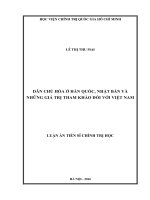 Dân chủ hóa ở Hàn Quốc, Nhật Bản và những giá trị tham khảo đối với Việt Nam