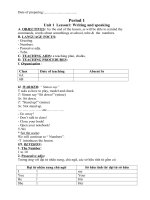 Giáo án tự chọn Tiếng Anh 6 Thị Trấn