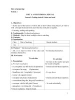 Giáo án tiếng anh 9 soạn đầy đủ, chi tiết, có file nghe bài kiểm tra một tiết kèm theo.