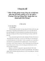 Sáng kiến kinh nghiệm Tiểu học Một số biện pháp trong công tác xã hội hoá giáo dục để tăng cường cơ sởvật chất ở Trường Tiểu học