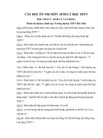 CÂU hỏi  ôn THI môn  SINH lý học TDTT  HP 2 