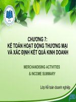 Bài giảng kế toán tài chính i chương 7   đh kinh tế TP HCM 