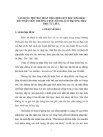 tiểu luận tốt nghiệp Đại học mĩ thuật: PP TRÒ CHƠI TRONG THƯỜNG THỨC MĨ THUẬT Ở TH