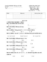 Đề Toán HKI- Hiền