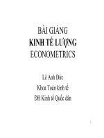 Bài giảng kinh tế lượng chương 3   lê anh đức 