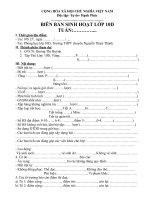 Mau bien ban sinh hoat lop