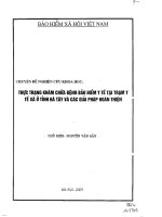 luận văn thạc sĩ Thực trạng khám chữa bệnh bảo hiểm y tế tại trạm y tế xã ở tỉnh Hà Tây và các giải pháp hoàn thiện