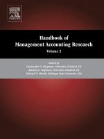 Handbook of management accounting research volume 2 edited by christopher s chapman and anthony g hopwood 