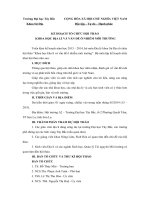 KẾ HOẠCH TỔ CHỨC HỘI THẢO KHOA HỌC ĐỊA LÝ