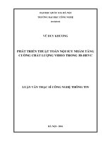 PHÁT TRIỂN THUẬT TOÁN nội SUY NHẰM TĂNG CƯỜNG CHẤT LƯỢNG VIDEO TRONG 3d HEVC 