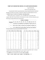 Thiết kế Crossover trong các kiểm định sinh học