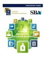 Financial management for a small business
