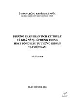 luận văn thạc sĩ Phương pháp phân tích kỹ thuật và khả năng áp dụng trong hoạt động đầu tư chứng khoán tại Việt Nam