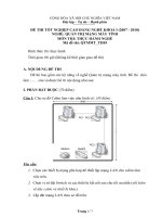 Đề thi mạng máy tính cao đẳng nghề Đề 45