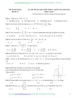 Bộ đề thi thử môn toán luyện thi THPT quốc gia 2017 có đáp án