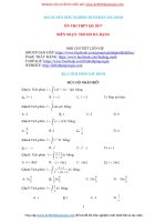 Bộ 100 câu hỏi trắc nghiệm tích phân xác định có đáp án