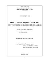 Kinh tế trang trại của đồng bào dân tộc thiểu số tại chỗ tinht Đắk Lắk
