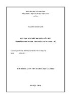 Khoa học giáo dục Dạy học một số nguyên lí của toán rời rạc trong chương trình bồi dưỡng học sinh khá và giỏi ở trường trung học phổ thông