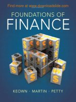 Foundations of finance the logic and practice of financial management eighth edition by keown martin and william petty (1) 