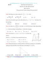 Đề số 7 chuẩn ôn thi THPT quốc gia 2017 theo cấu trúc của BGD có giải chi tiết 