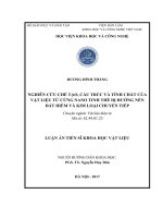 Nghiên cứu chế tạo, cấu trúc và tính chất của vật liệu từ cứng nano tinh thể dị hướng nền đất hiếm và kim loại chuyển tiếp 